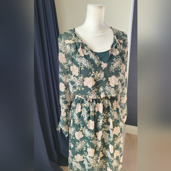 A NEW DAY | Green Floral Maxi Dress - Picture 4 of 12